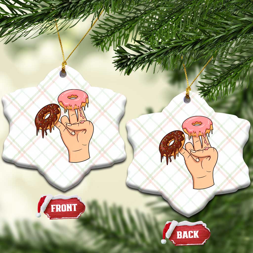 2 In The Pink 1 In The Stink Ceramic Ornament Funny Donut Adult Humor TS12 Print Your Wear