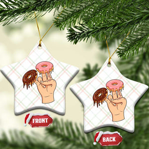 2 In The Pink 1 In The Stink Ceramic Ornament Funny Donut Adult Humor TS12 Print Your Wear