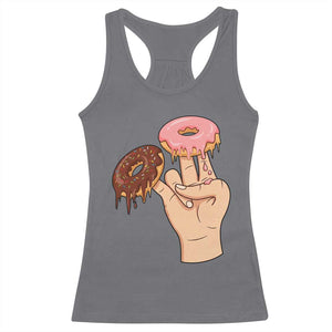 2 In The Pink 1 In The Stink Racerback Tank Top Funny Donut Adult Humor TS12 Charcoal Print Your Wear
