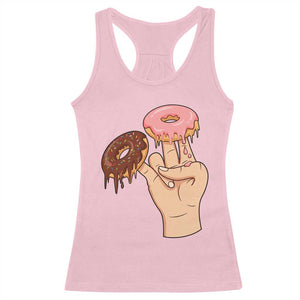 2 In The Pink 1 In The Stink Racerback Tank Top Funny Donut Adult Humor TS12 Light Pink Print Your Wear
