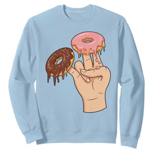 2 In The Pink 1 In The Stink Sweatshirt Funny Donut Adult Humor TS12 Light Blue Print Your Wear