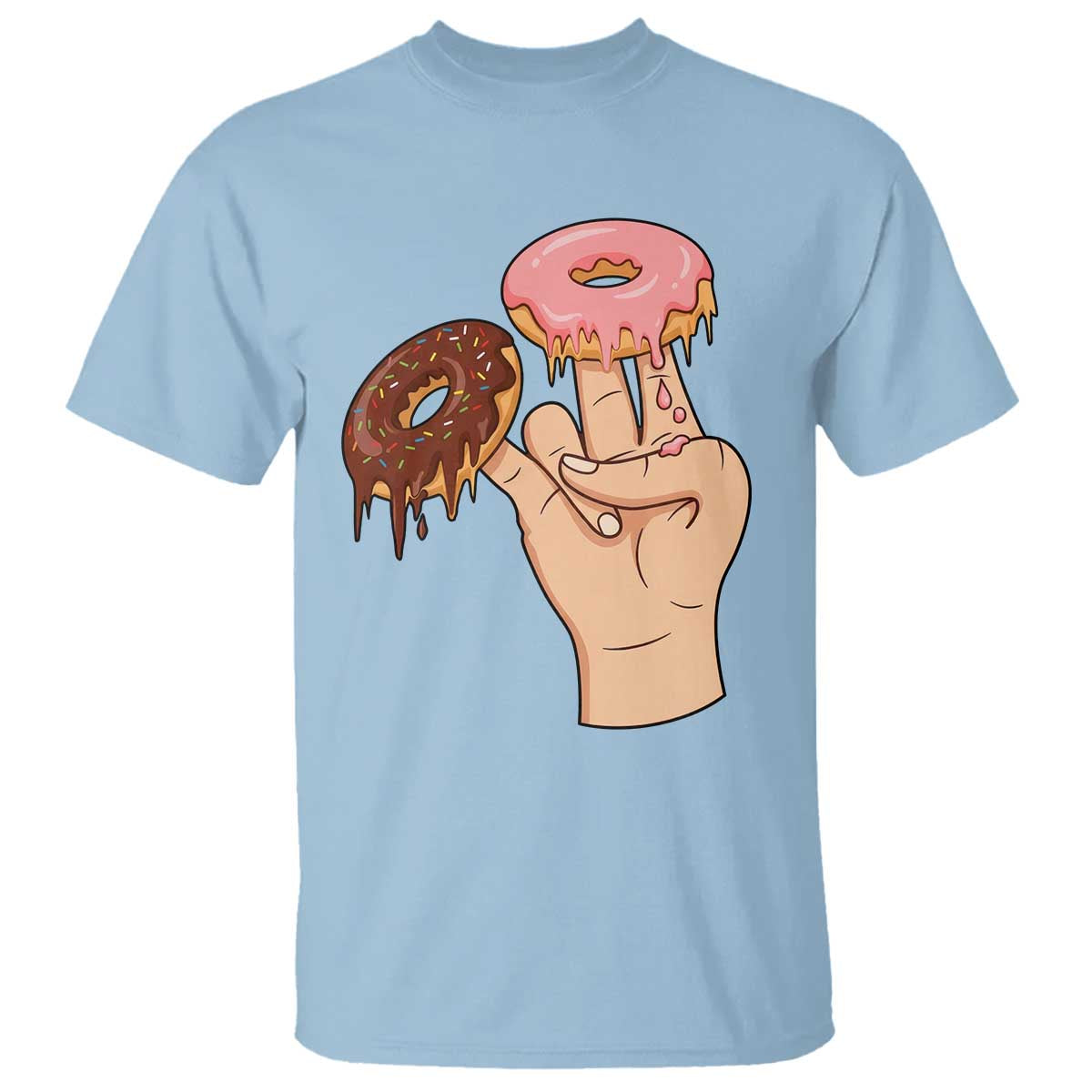 2 In The Pink 1 In The Stink T Shirt Funny Donut Adult Humor TS12 Light Blue Print Your Wear