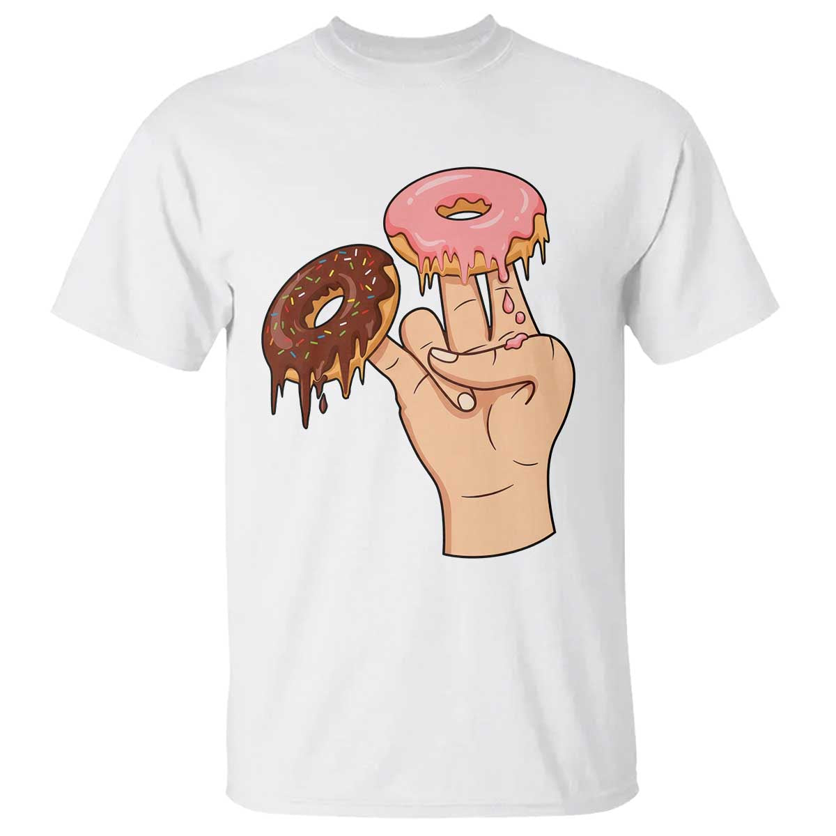 2 In The Pink 1 In The Stink T Shirt Funny Donut Adult Humor TS12 White Print Your Wear