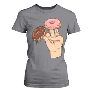 2 In The Pink 1 In The Stink T Shirt For Women Funny Donut Adult Humor TS12 Charcoal Print Your Wear