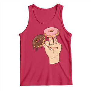 2 In The Pink 1 In The Stink Tank Top Funny Donut Adult Humor TS12 Red Print Your Wear