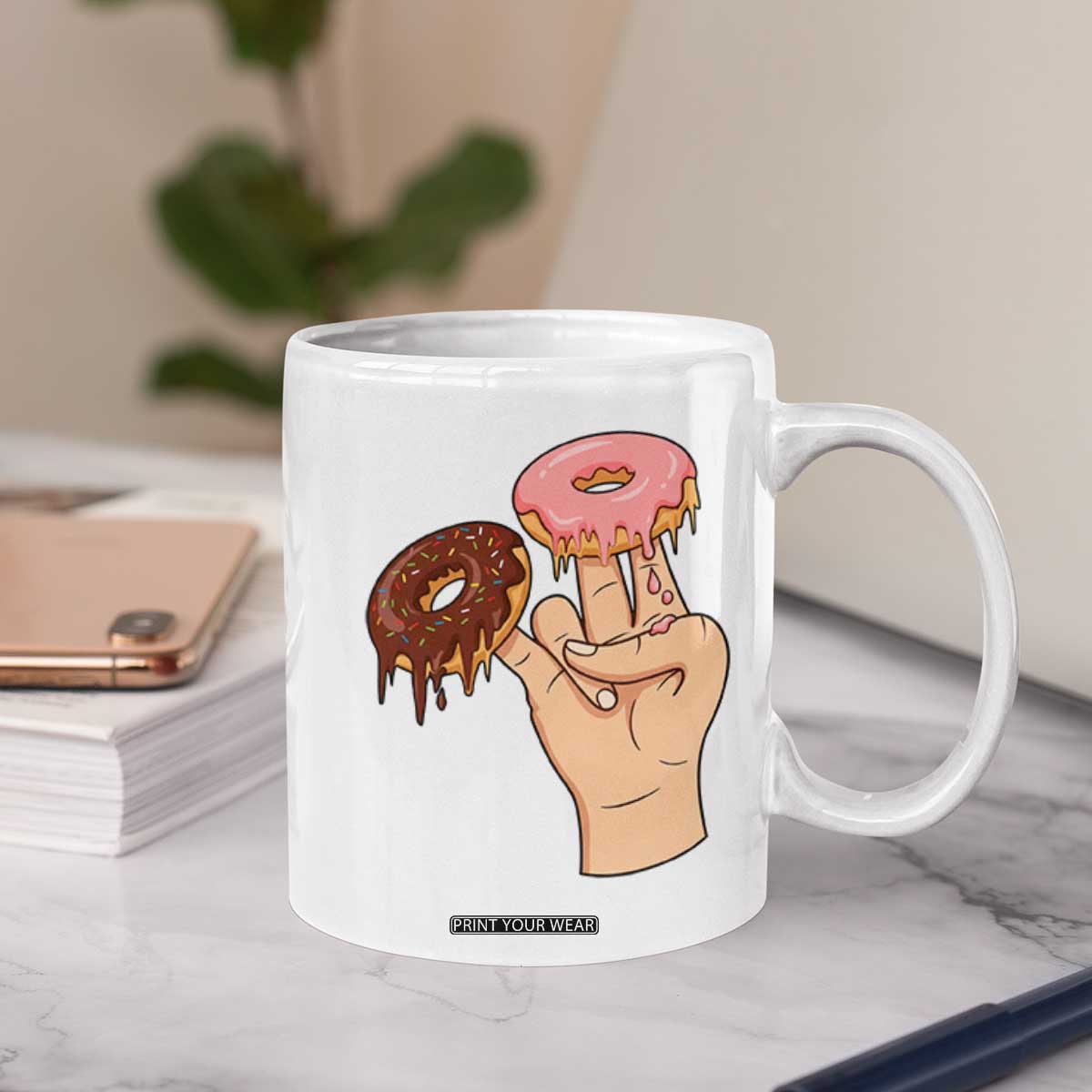 2 In The Pink 1 In The Stink Coffee Mug Funny Donut Adult Humor TS12 Print Your Wear