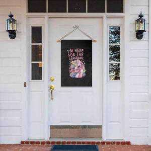 Funny Adult Humor Garden Flag I Am Here For The Gangb*ng TS12 Print Your Wear