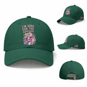 Funny Adult Humor Baseball Cap I Am Here For The Gangb*ng TS12 Baseball Cap Universal Fit Irish Green Print Your Wear