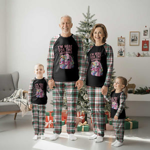 Funny Adult Humor Plaid Pajama Set I Am Here For The Gangb*ng TS12 Christmas Plaid Print Your Wear