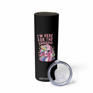 Funny Adult Humor Skinny Tumbler I Am Here For The Gangb*ng TS12 Print Your Wear