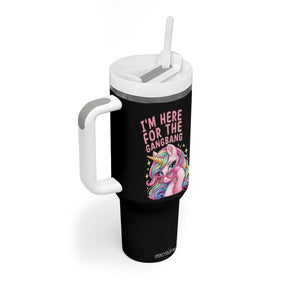Funny Adult Humor Tumbler With Handle I Am Here For The Gangb*ng TS12 Print Your Wear