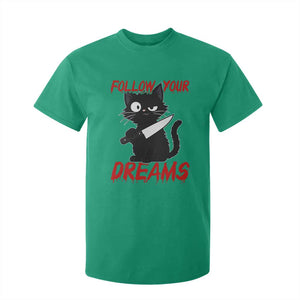 Killer Black Cat Halloween T Shirt For Kid Follow Your Dreams TS12 Irish Green Print Your Wear