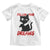 Killer Black Cat Halloween Toddler T Shirt Follow Your Dreams TS12 White Print Your Wear