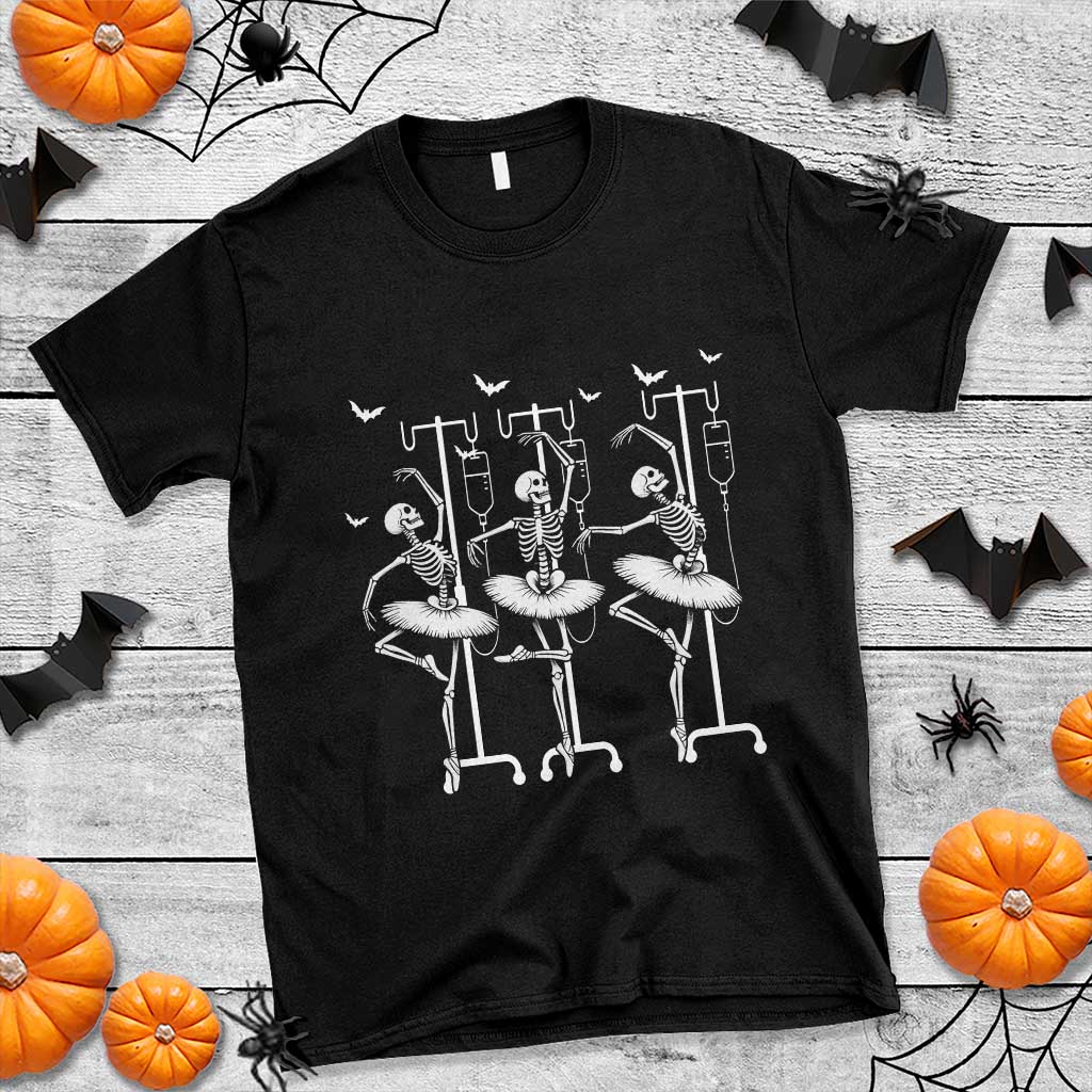 Emergency Room RN Nurse Halloween T Shirt Dancing Skeleton TS12 Black Print Your Wear