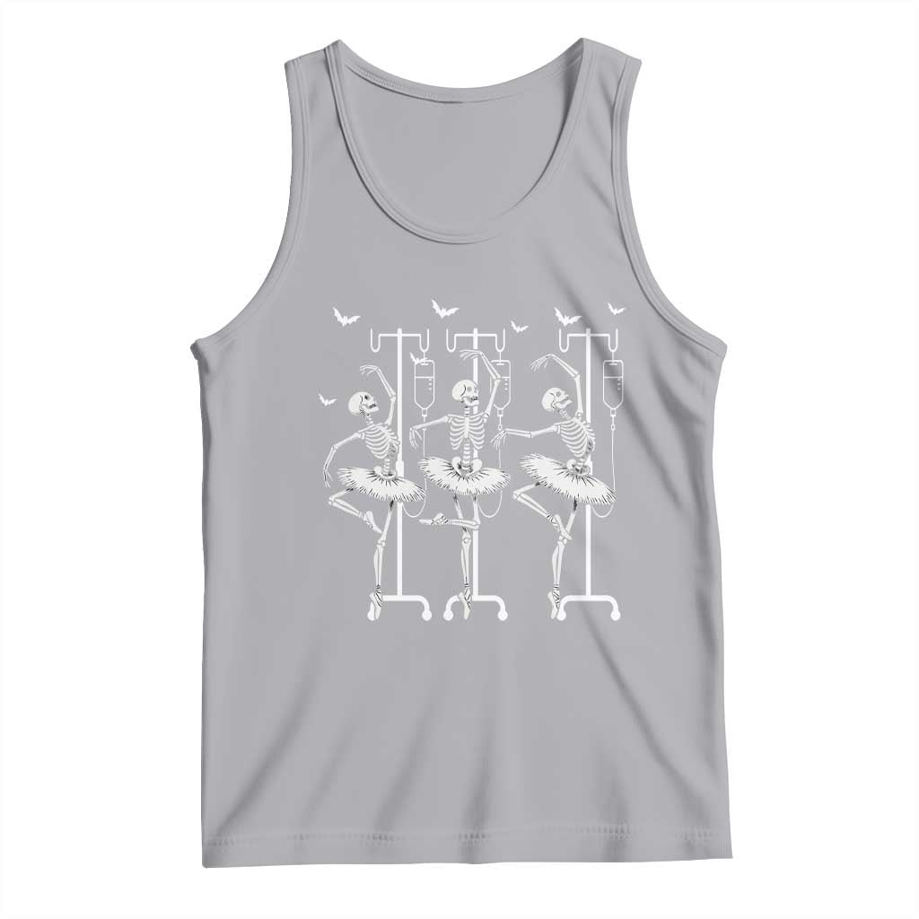 Emergency Room RN Nurse Halloween Tank Top Dancing Skeleton TS12 Athletic Heather Print Your Wear