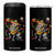 Day Of The Dead Skeleton 4 in 1 Can Cooler Tumbler Playing Guitar With Dog Mexican Festival TS12 One Size: 16 oz Black Print Your Wear
