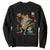 Day Of The Dead Skeleton Sweatshirt Playing Guitar With Dog Mexican Festival TS12 Black Print Your Wear