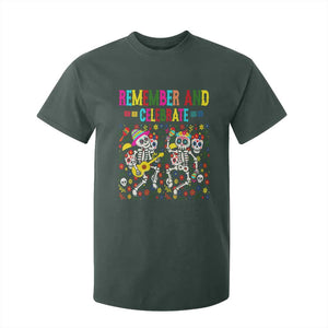 Dia De Los Muertos Skeleton T Shirt For Kid Remember And Celebrate Mexican Festival TS12 Dark Forest Green Print Your Wear