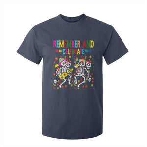 Dia De Los Muertos Skeleton T Shirt For Kid Remember And Celebrate Mexican Festival TS12 Navy Print Your Wear