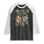 Dia De Los Muertos Skeleton Raglan Shirt Remember And Celebrate Mexican Festival TS12 Black White Print Your Wear
