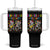 Dia De Los Muertos Skeleton Tumbler With Handle Remember And Celebrate Mexican Festival TS12 One Size: 40 oz Black Print Your Wear