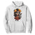 Day Of The Dead Latina Hoodie Cute Girl With Skeleton Kitten Floral Skull TS12 White Print Your Wear