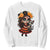 Day Of The Dead Latina Sweatshirt Cute Girl With Skeleton Kitten Floral Skull TS12 White Print Your Wear
