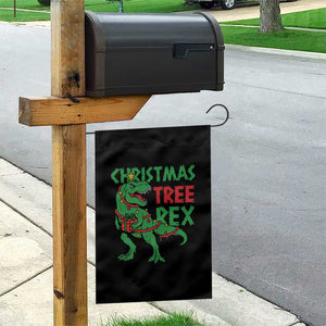 Christmas Dinosaur Garden Flag Funny Tree Rex Xmas Light TS12 Print Your Wear