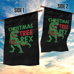 Christmas Dinosaur Garden Flag Funny Tree Rex Xmas Light TS12 Print Your Wear