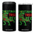Christmas Dinosaur 4 in 1 Can Cooler Tumbler Funny Tree Rex Xmas Light TS12 One Size: 16 oz Black Print Your Wear