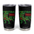 Christmas Dinosaur Tumbler Cup Funny Tree Rex Xmas Light TS12 Black Print Your Wear