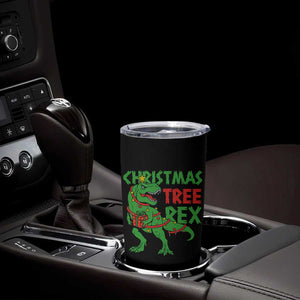 Christmas Dinosaur Tumbler Cup Funny Tree Rex Xmas Light TS12 Print Your Wear