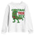 Christmas Dinosaur Youth Sweatshirt Funny Tree Rex Xmas Light TS12 White Print Your Wear