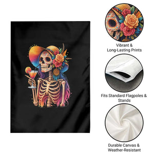 Funny Summer Sugar Skull Cocktail Lover Garden Flag TS12 Print Your Wear