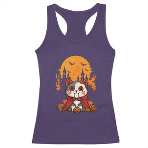 Halloween Cat Racerback Tank Top Horror Vampire Kawaii Chibi Kitten TS12 Purple Print Your Wear