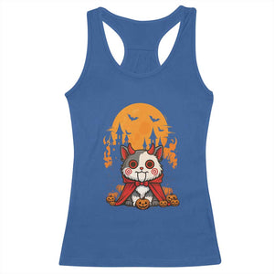 Halloween Cat Racerback Tank Top Horror Vampire Kawaii Chibi Kitten TS12 Royal Blue Print Your Wear