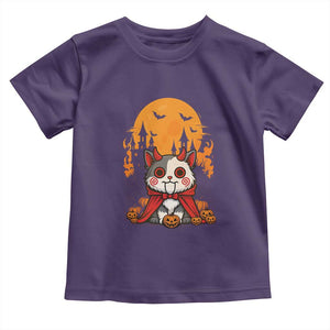 Halloween Cat Toddler T Shirt Horror Vampire Kawaii Chibi Kitten TS12 Purple Print Your Wear