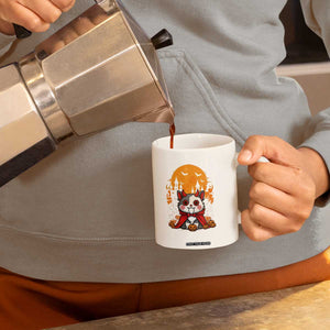 Halloween Cat Coffee Mug Horror Vampire Kawaii Chibi Kitten TS12 Print Your Wear