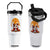 Halloween Cat Flip Straw Tumbler Horror Vampire Kawaii Chibi Kitten TS12 One Size: 30 oz White Print Your Wear