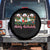 Christmas Nurse Spare Tire Cover Funny Merry Nursemas Pine Tree TS12 No hole Black Print Your Wear