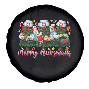 Christmas Nurse Spare Tire Cover Funny Merry Nursemas Pine Tree TS12 Print Your Wear