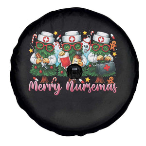 Christmas Nurse Spare Tire Cover Funny Merry Nursemas Pine Tree TS12 Print Your Wear
