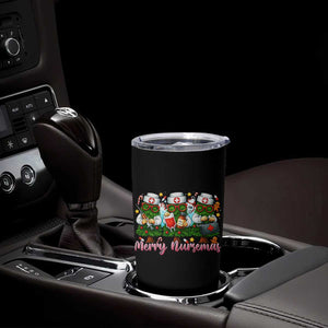 Christmas Nurse Tumbler Cup Funny Merry Nursemas Pine Tree TS12 Print Your Wear