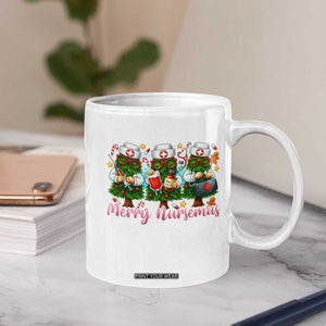 Christmas Nurse Coffee Mug Funny Merry Nursemas Pine Tree TS12 Print Your Wear