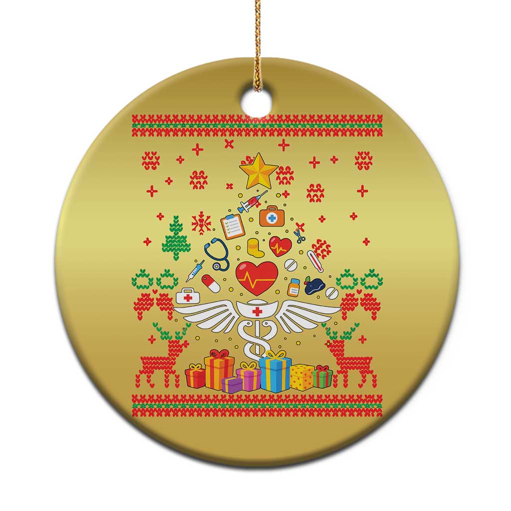 Funny Xmas Healthcare Worker Christmas Ornament Nurses And Doctors Pine Tree TS12 Print Your Wear