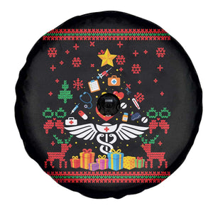 Funny Christmas Healthcare Worker Spare Tire Cover Nurses And Doctors Pine Tree TS12 Print Your Wear
