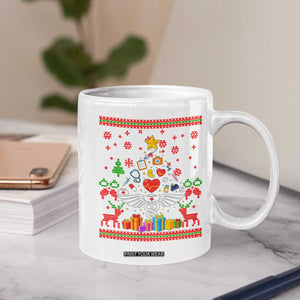 Funny Christmas Healthcare Worker Coffee Mug Nurses And Doctors Pine Tree TS12 Print Your Wear