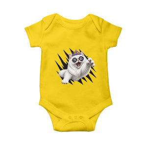Funny Princess Cat With Featuring Scratch Effect Printed Baby Onesie This Is An Outrage