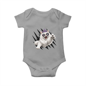 Funny Princess Cat With Featuring Scratch Effect Printed Baby Onesie This Is An Outrage