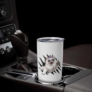 Funny Princess Cat With Featuring Scratch Effect Printed Tumbler Cup This Is An Outrage